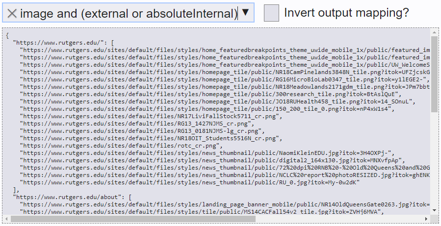 A complex label query.